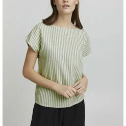 Oxmo ARNORA - Blusa - Seagrass Mix , Mujer