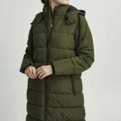 Oxmo OXSOLIANA - Abrigo De Invierno - Dusty Olive , Mujer