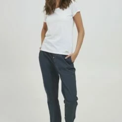 Oxmo OXCONZI - Pantalones - Grey , Mujer