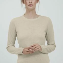 Oxmo OXSARAH - Jersey De Punto - Oyster Gray , Mujer