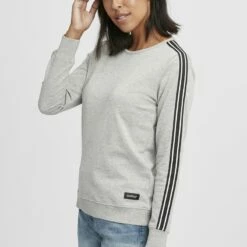 Oxmo OXGABITA - Sudadera - Grey Melange , Mujer
