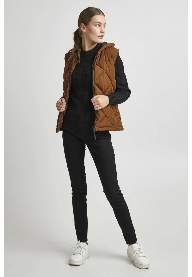 Oxmo OXSTANA - Chaleco - Tortoise Shell , Mujer 2 Oxmo OXSTANA - Chaleco - Tortoise Shell , Mujer - Imagen 2