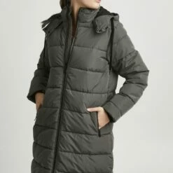 Oxmo OXSOLIANA - Abrigo De Invierno - Pewter, Mujer
