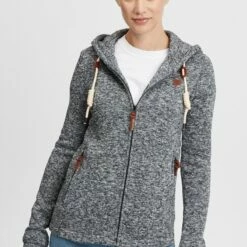 Oxmo OXTHORY - Sudadera Con Cremallera - Dark Grey , Mujer