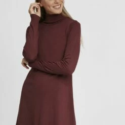 Oxmo OXWINALA - Vestido De Punto - Chocolate Truffle , Mujer