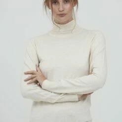 Oxmo OXWINA - Jersey De Punto - Oyster Grey Melange, Mujer