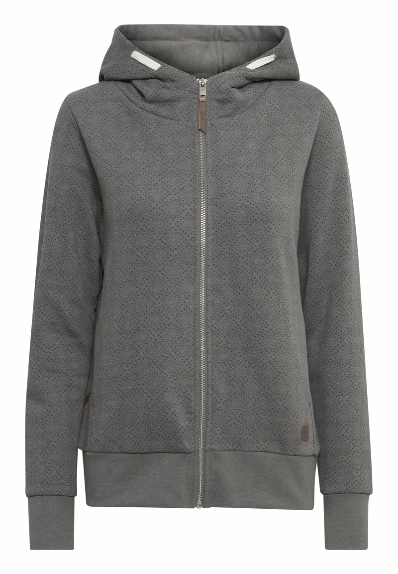 Oxmo OXVENDELA - Sudadera Con Cremallera - Grey, Mujer 6 Oxmo OXVENDELA - Sudadera Con Cremallera - Grey, Mujer - Imagen 6