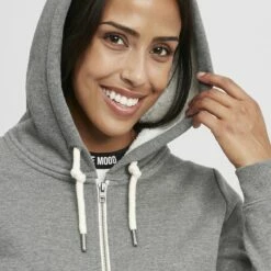 Oxmo OXBINJA - Sudadera Con Cremallera - Grey Melange, Mujer -Oxmo tienda en línea 0cd9d43e51414b6f9293663cdac5b6cd