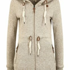 Oxmo OXTHORA - Abrigo Corto - Dune , Mujer -Oxmo tienda en línea 0d385d7197ff40838746529860c86e7d