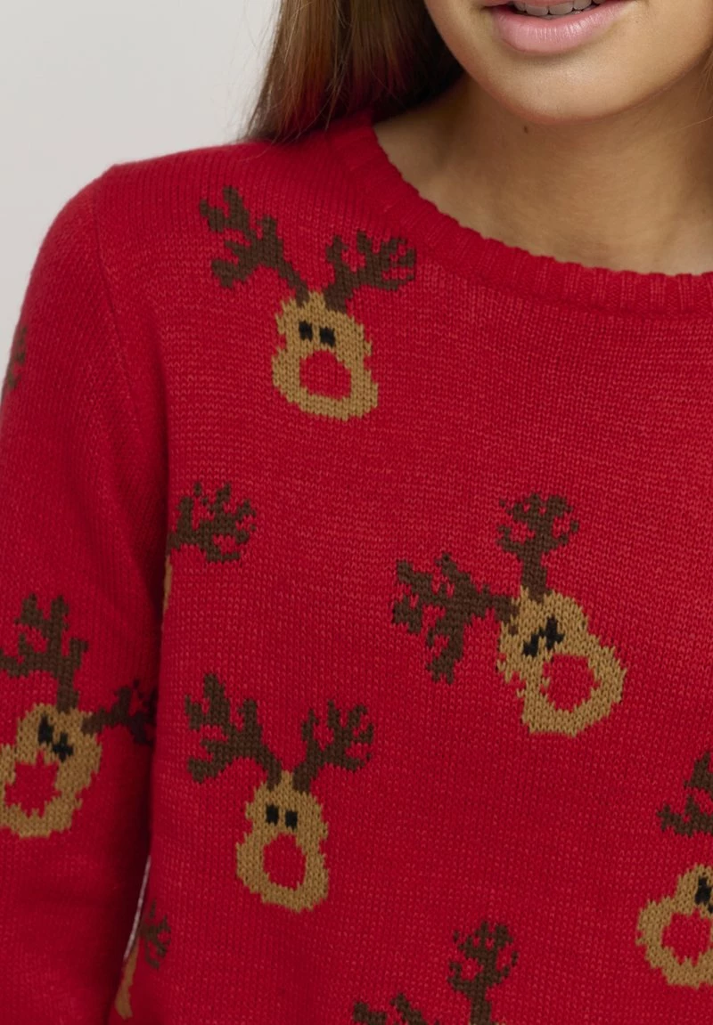 Oxmo OXCHRISTEL - Jersey De Punto - Chinese Red, Mujer 4 Oxmo OXCHRISTEL - Jersey De Punto - Chinese Red, Mujer - Imagen 4