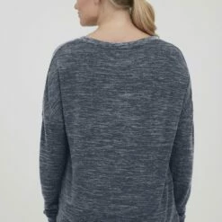 Oxmo OXBENTA - Jersey De Punto - Total Eclipse Melange, Mujer -Oxmo tienda en línea 0fa9c01d814a4e588589b2895509ba28