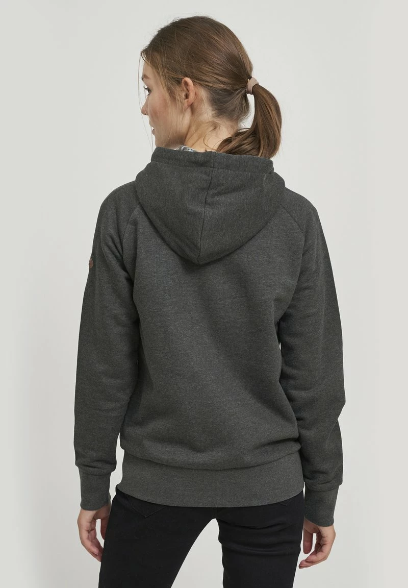 Oxmo OXULLA - Sudadera Con Cremallera - Dark Grey Melange , Mujer 3 Oxmo OXULLA - Sudadera Con Cremallera - Dark Grey Melange , Mujer - Imagen 3