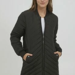 Oxmo OXMADALYN - Abrigo De Invierno - Black, Mujer