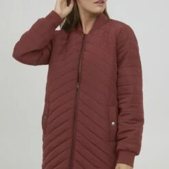 Oxmo OXMADALYN - Abrigo De Invierno - Chocolate Truffle , Mujer