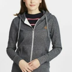 Oxmo CELIA - Sudadera Con Cremallera - Insignia Blue , Mujer