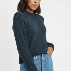 Oxmo OXGIANNA - Jersey De Punto - Total Eclipse, Mujer