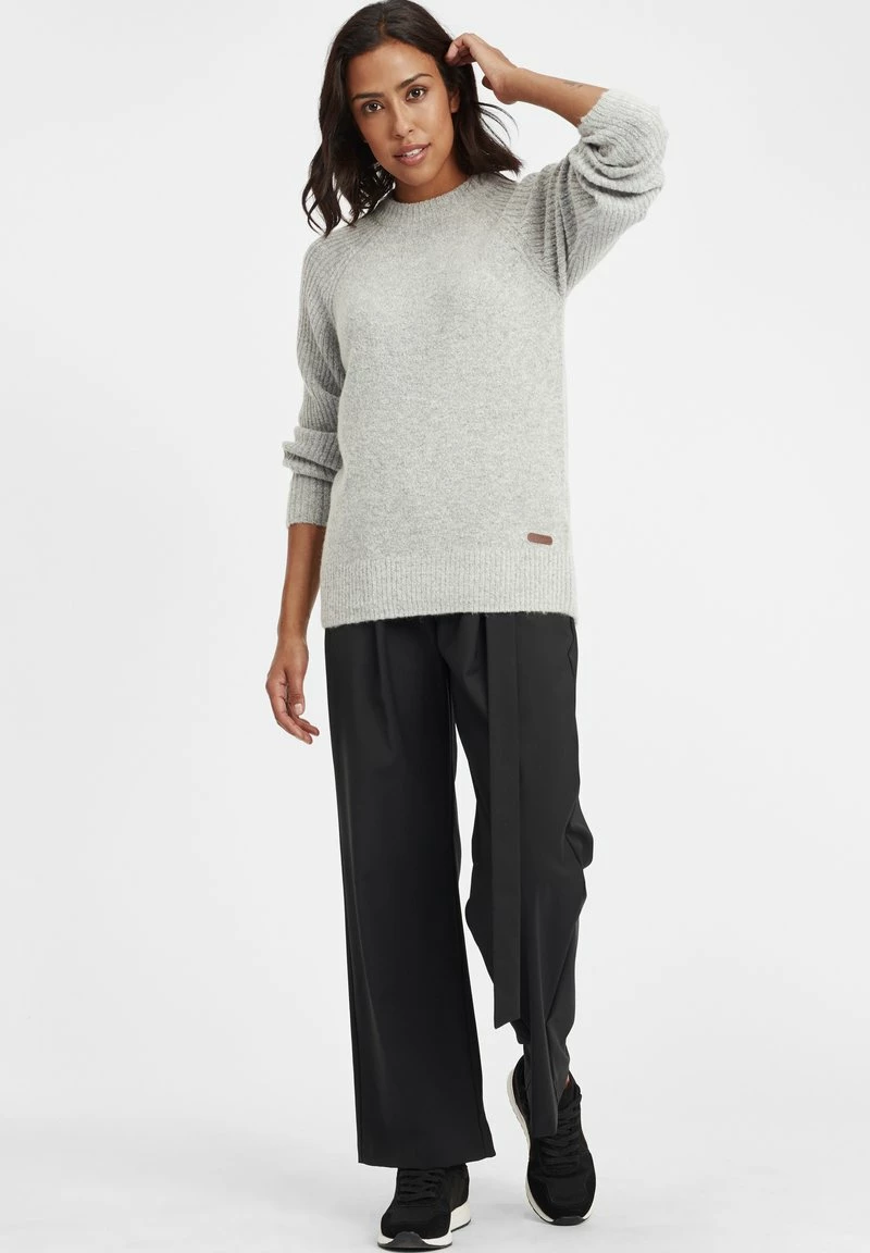 Oxmo OXGIANNA - Jersey De Punto - Light Grey Melange, Mujer 2 Oxmo OXGIANNA - Jersey De Punto - Light Grey Melange, Mujer - Imagen 2
