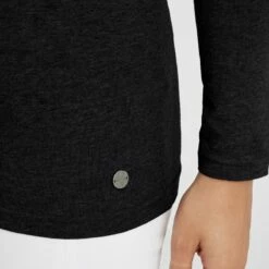 Oxmo OXMARIE - Camiseta De Manga Larga - Black , Mujer -Oxmo tienda en línea 16c93d519bb842ffa761e8f25c359b90