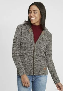 Oxmo OXPHILADELPHIA - Chaqueta De Punto - Dark Grey, Mujer
