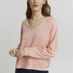 Oxmo KATLA - Jersey De Punto - Coral Cloud , Mujer
