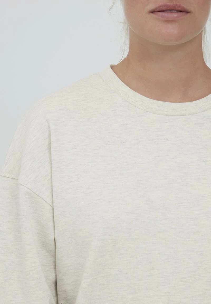 Oxmo OXGRYNET - Sudadera - Oyster Grey Melange, Mujer 4 Oxmo OXGRYNET - Sudadera - Oyster Grey Melange, Mujer - Imagen 4