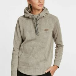 Oxmo OXAMINA - Jersey Con Capucha - Grey Melange , Mujer