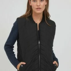 Oxmo OXMACY - Chaleco - Black, Mujer