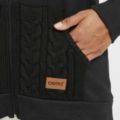 Oxmo OXMATILDA - Sudadera Con Cremallera - Black , Mujer -Oxmo tienda en línea 1a88f23991e944d5b8a8a580779290bc