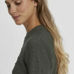 Oxmo OXDOTTA - Jersey De Punto - Dark Shadow, Mujer -Oxmo tienda en línea 1ab60b31cfd248a9a3a04e97110f5f47