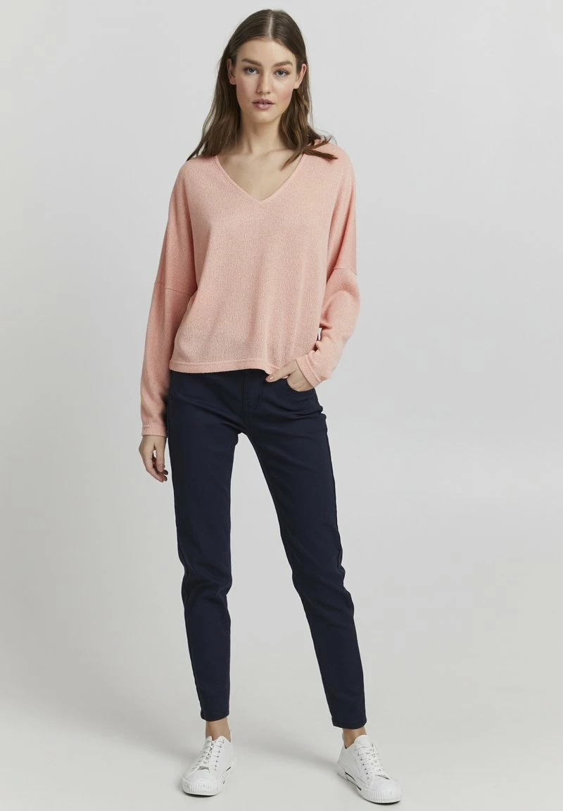 Oxmo KATLA - Jersey De Punto - Coral Cloud , Mujer 2 Oxmo KATLA - Jersey De Punto - Coral Cloud , Mujer - Imagen 2