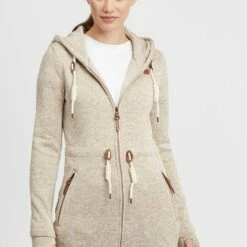 Oxmo OXTHORA - Abrigo Corto - Dune , Mujer