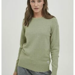 Oxmo OXMARIA - Jersey De Punto - Vetiver Melange , Mujer