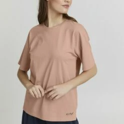 Oxmo PINALA - Camiseta Básica - Mahogany Rose , Mujer