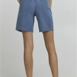 Oxmo Shorts Vaqueros - Mid Blue Denim , Mujer -Oxmo tienda en línea 1f928fd0627d49968853674d8deabd5a
