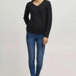 Oxmo OXHANNA - Jersey De Punto - Black , Mujer