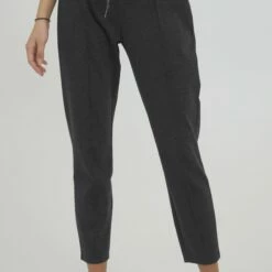 Oxmo OXHELLAS - Pantalones Deportivos - Dark Grey Melange, Mujer