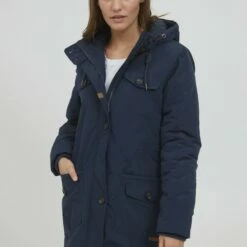 Oxmo OXTALA - Abrigo De Invierno - Dress Blues , Mujer