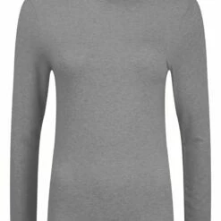 Oxmo OXROSA - Camiseta De Manga Larga - Medium Grey Melange , Mujer -Oxmo tienda en línea 23e49567e4484e03a99577a54c191648