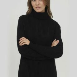 Oxmo OXNANNA - Jersey De Punto - Black , Mujer