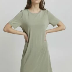 Oxmo BRINJA - Vestido Ligero - Seagrass , Mujer
