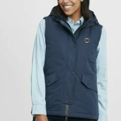 Oxmo OXTENJA - Chaleco - Dress Blues , Mujer