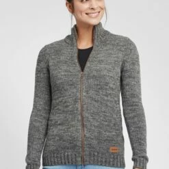 Oxmo OXPHENIX - Chaqueta De Punto - Dark Grey , Mujer