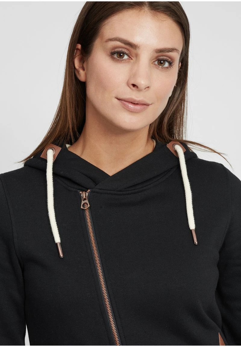 Oxmo OXVICKY - Sudadera Con Cremallera - Black , Mujer 4 Oxmo OXVICKY - Sudadera Con Cremallera - Black , Mujer - Imagen 4