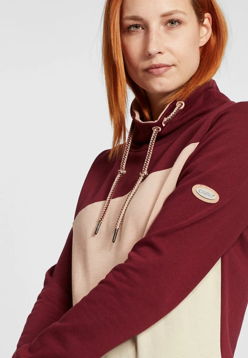 Oxmo OXAGDA - Sudadera - Wine Red , Mujer 4 Oxmo OXAGDA - Sudadera - Wine Red , Mujer - Imagen 4