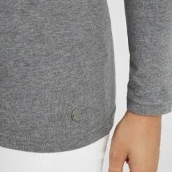 Oxmo OXMARIE - Camiseta De Manga Larga - Medium Grey Melange, Mujer -Oxmo tienda en línea 2ffec0c7ed264a15b8e4965f8f5a0398