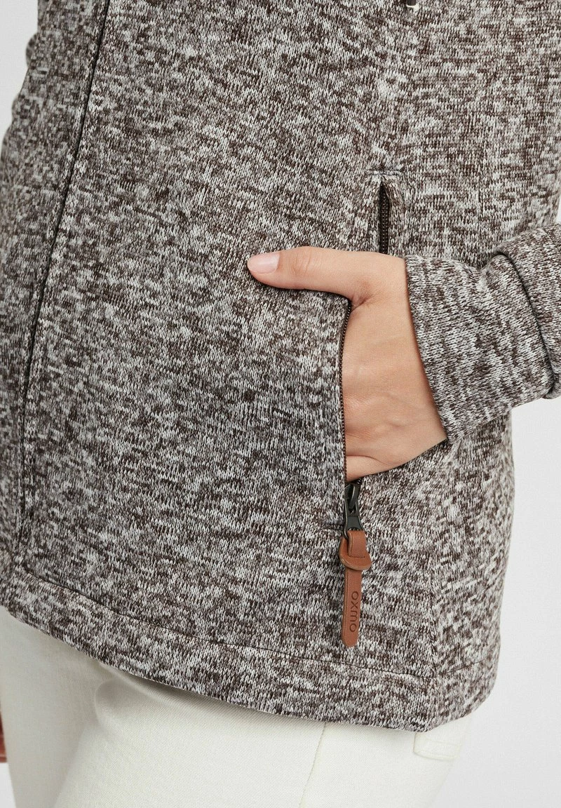Oxmo OXTHORY - Sudadera Con Cremallera - Coffee Bea , Mujer 5 Oxmo OXTHORY - Sudadera Con Cremallera - Coffee Bea , Mujer - Imagen 5