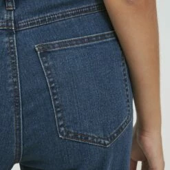 Oxmo OXANNI - Vaqueros A Campana - Mid Blue Denim , Mujer -Oxmo tienda en línea 34e07a66d1ea420297c1f9de0a5a01ab