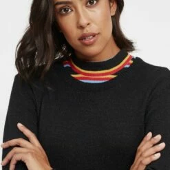 Oxmo OXNATTI - Vestido De Punto - Black , Mujer -Oxmo tienda en línea 35484c375aee40d7a45d69b1cfe8d2dc