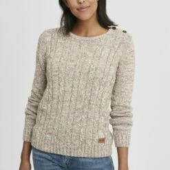 Oxmo OXPHIA - Jersey De Punto - Dune, Mujer