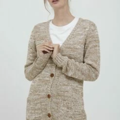 Oxmo OXPHILEMONA - Chaqueta De Punto - Dune , Mujer